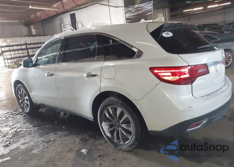 2016 Acura Mdx Technology Acurawatch Plus Packages/Technology Package z USA, uszkodzony, nr VIN 5FRYD4H48GB062925